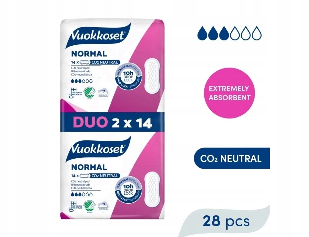 Vuokkoset NORMAL Sanitary pads without wings
