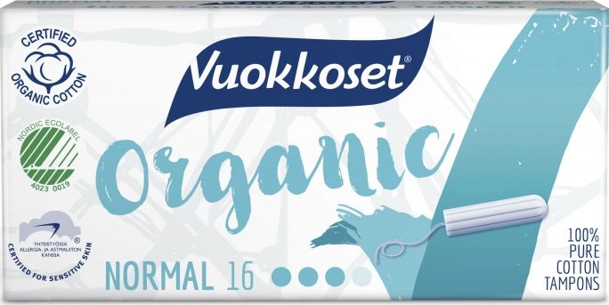 Vuokkoset Vuokkoset  100% BIO  Tampony Normal