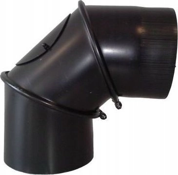 CHIMNEY ELBOW 45/90° WITH CLEANUP DIAME