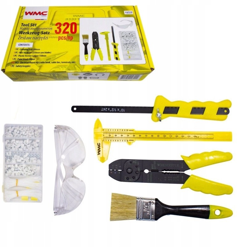 Tool set 320 pieces. (crimper  handles