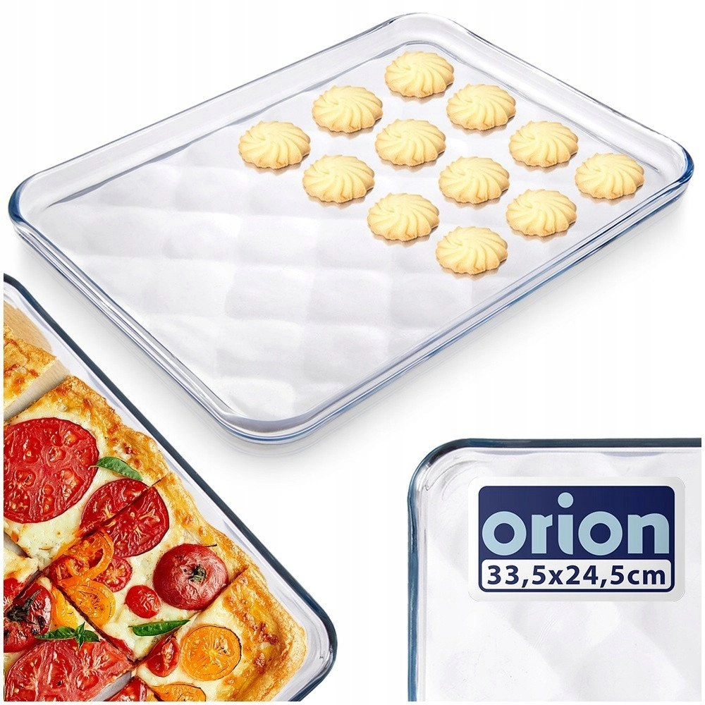 Heat-resistant glass dish 33.5x24.5x2