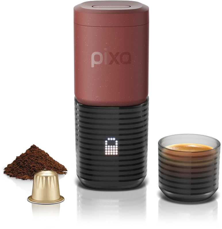 WACACO PIXAPRESSO TUSCAN Red portable coffee
