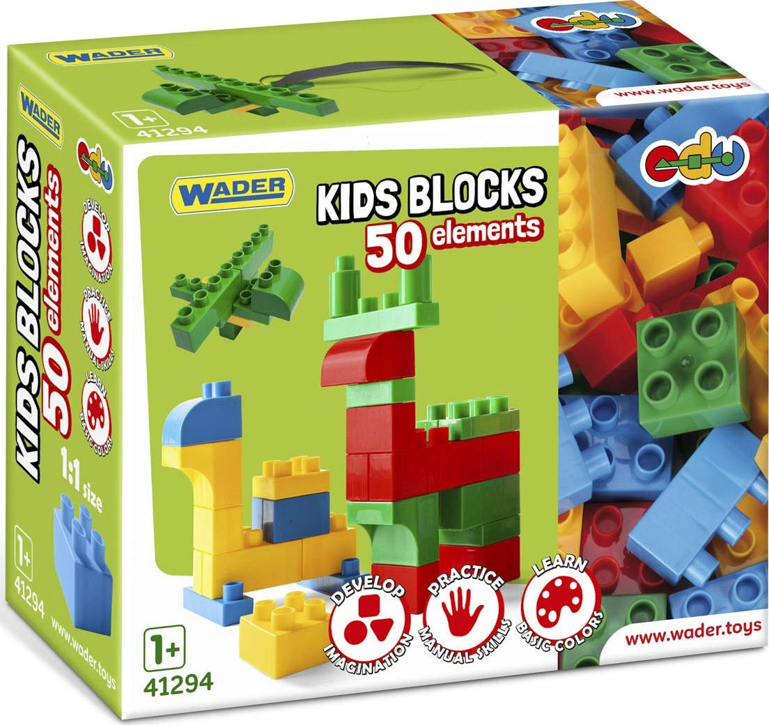 WADER Kids Blocks klocki 50el 41294