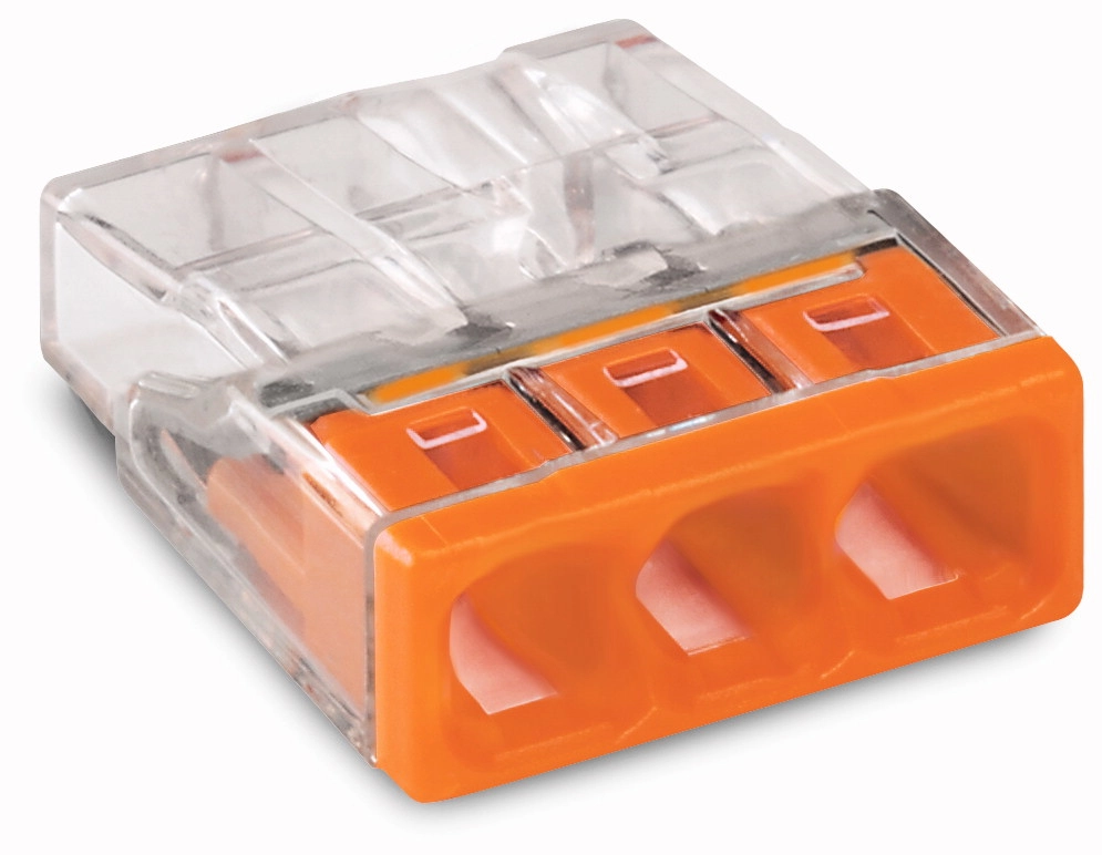 Wago 2273-203 cable splitter/combiner Orange Transparent