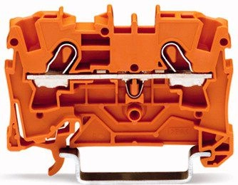 Wago 2-wire terminal block 4mm2 orange