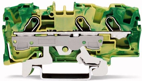 Wago Protective rail connector 6mm2 yellow-green
