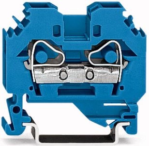 Wago 2-wire terminal block 6mm2 blue