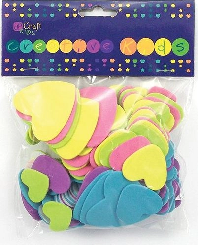 Heart foam stickers 120 pcs AE500DLP