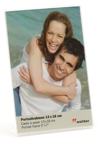 Walther Design Acryl Portrait 13x18 Transparent