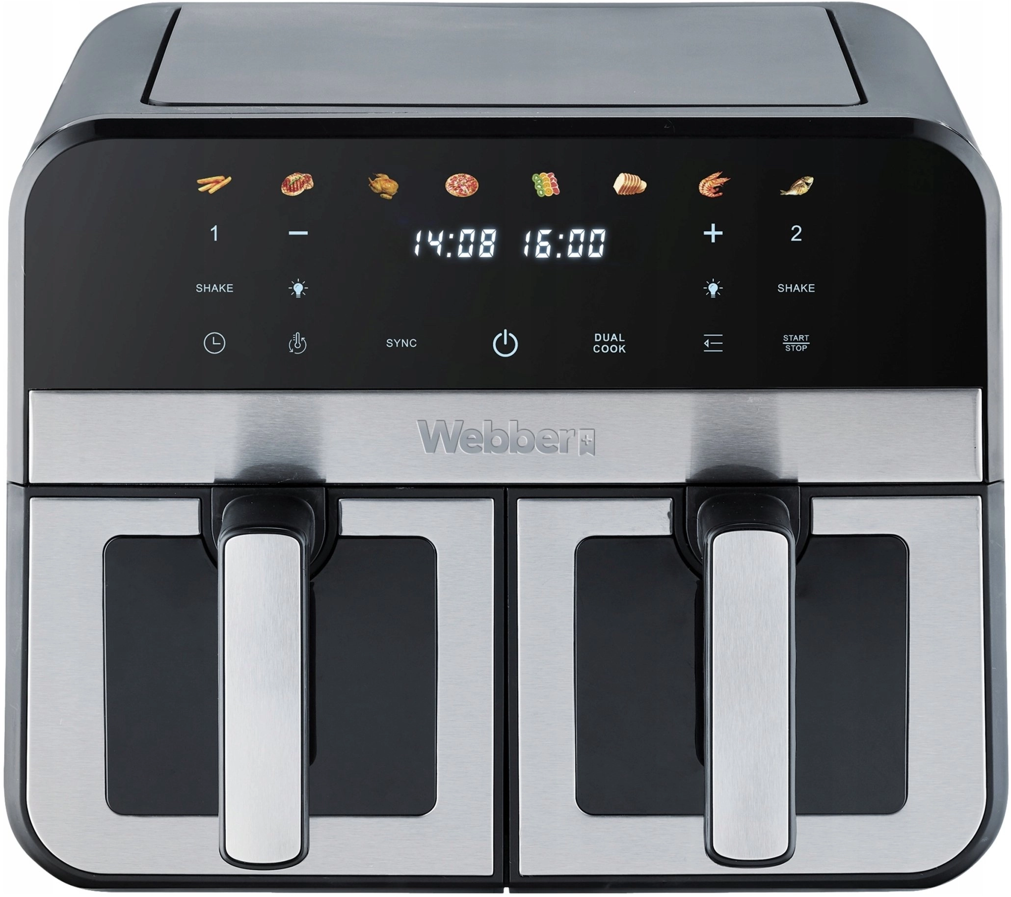 GREASE-FREE DOUBLE AIR FRYER TWO-CHAMBER Ceramic