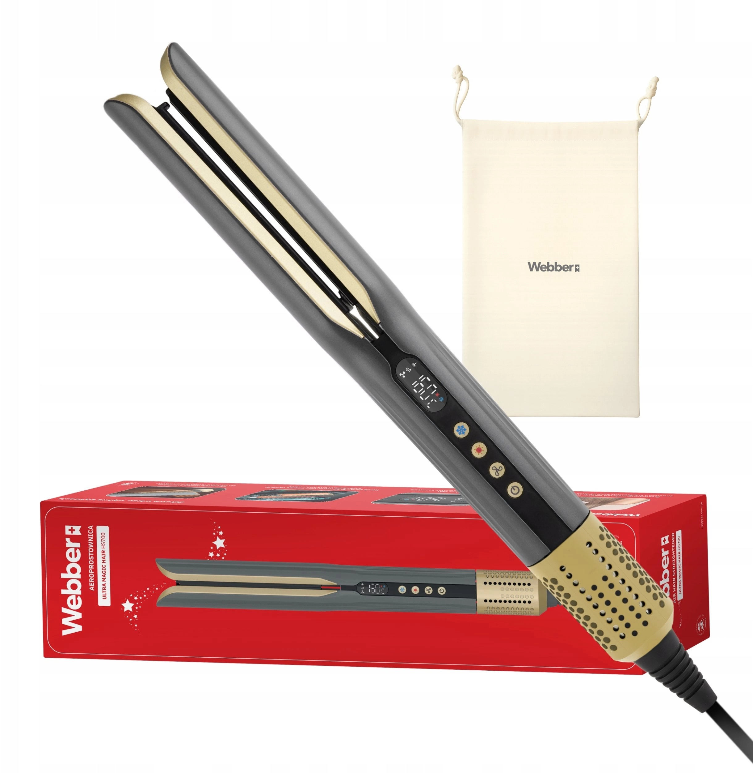 WEBBER HAIR STRAIGHTENER CERAMIC IONIZATION +