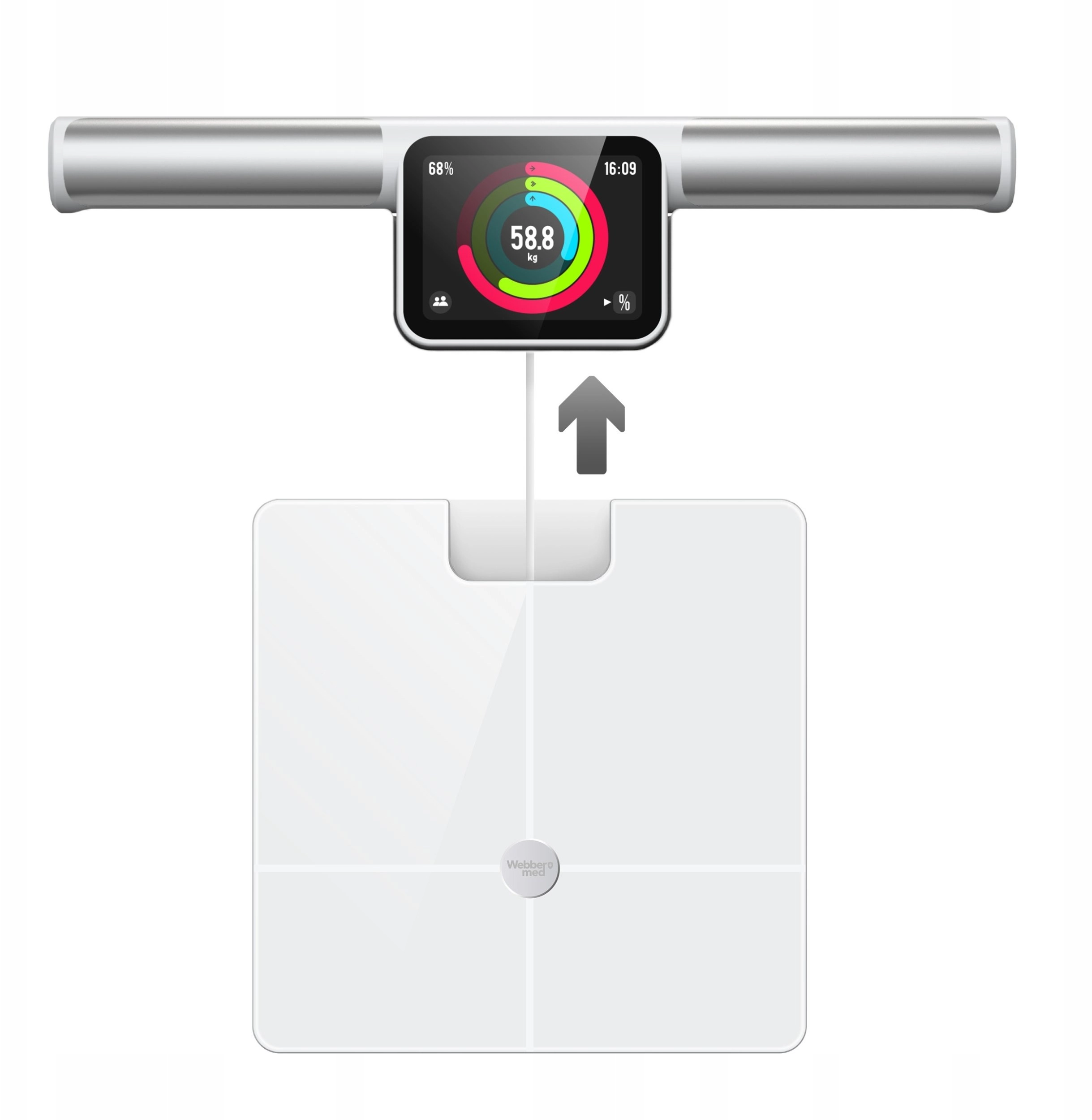 Analytical Bathroom Scale 57 Parameters Apple
