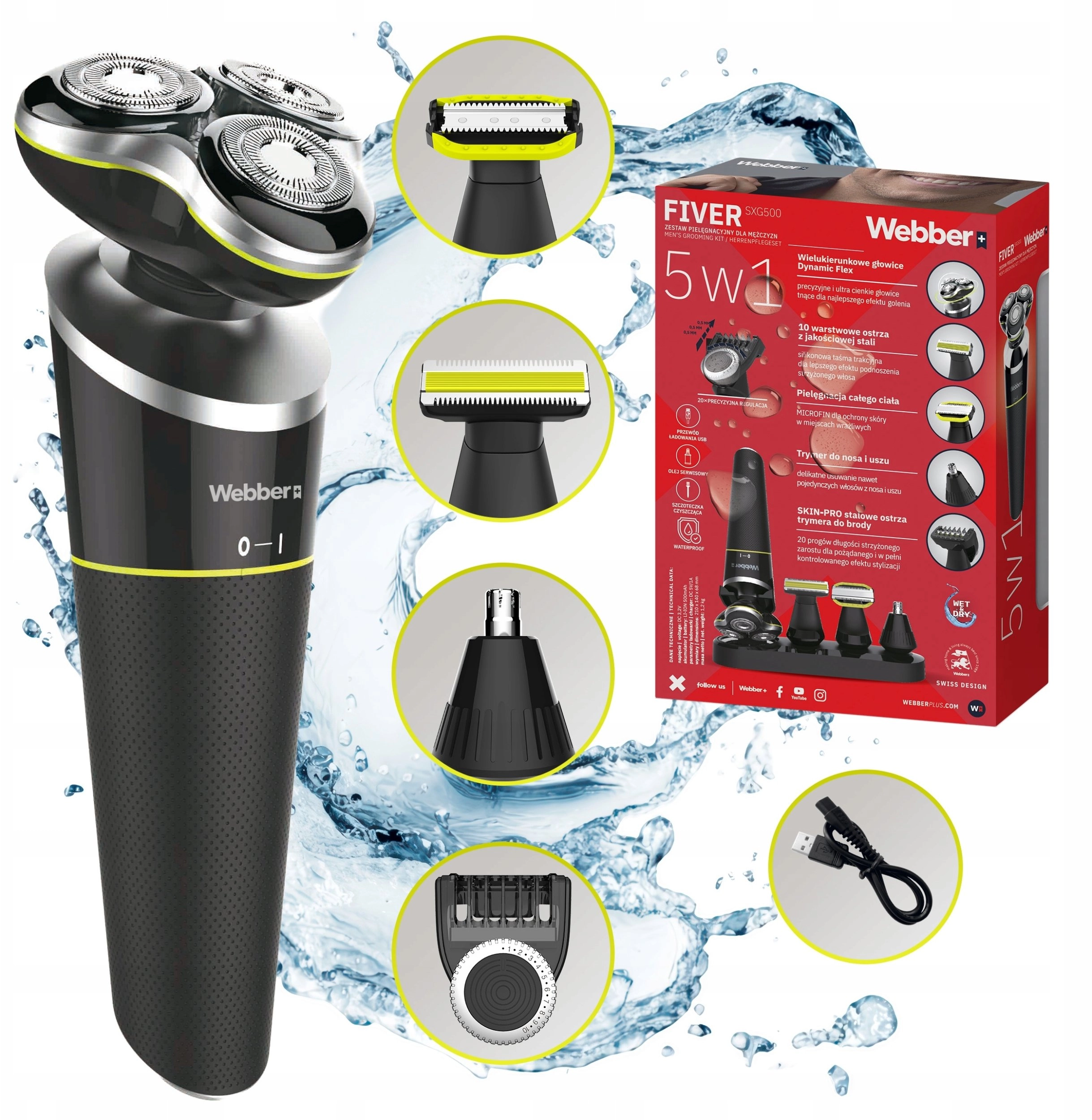 Webber Men`s Shaver Webber FIVER SXG500
