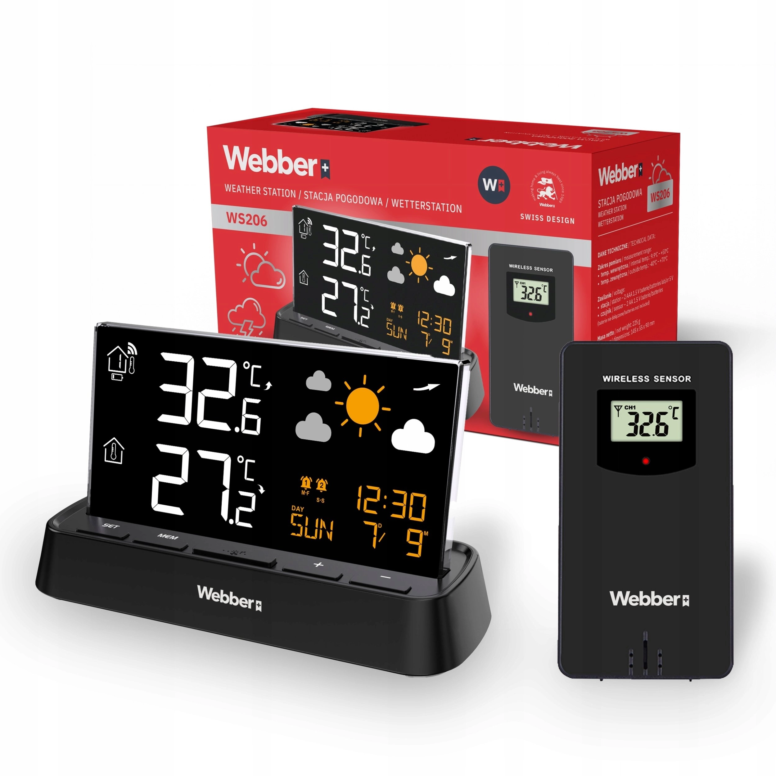 Webber WEATHER STATION WEBBER WS206 DCF