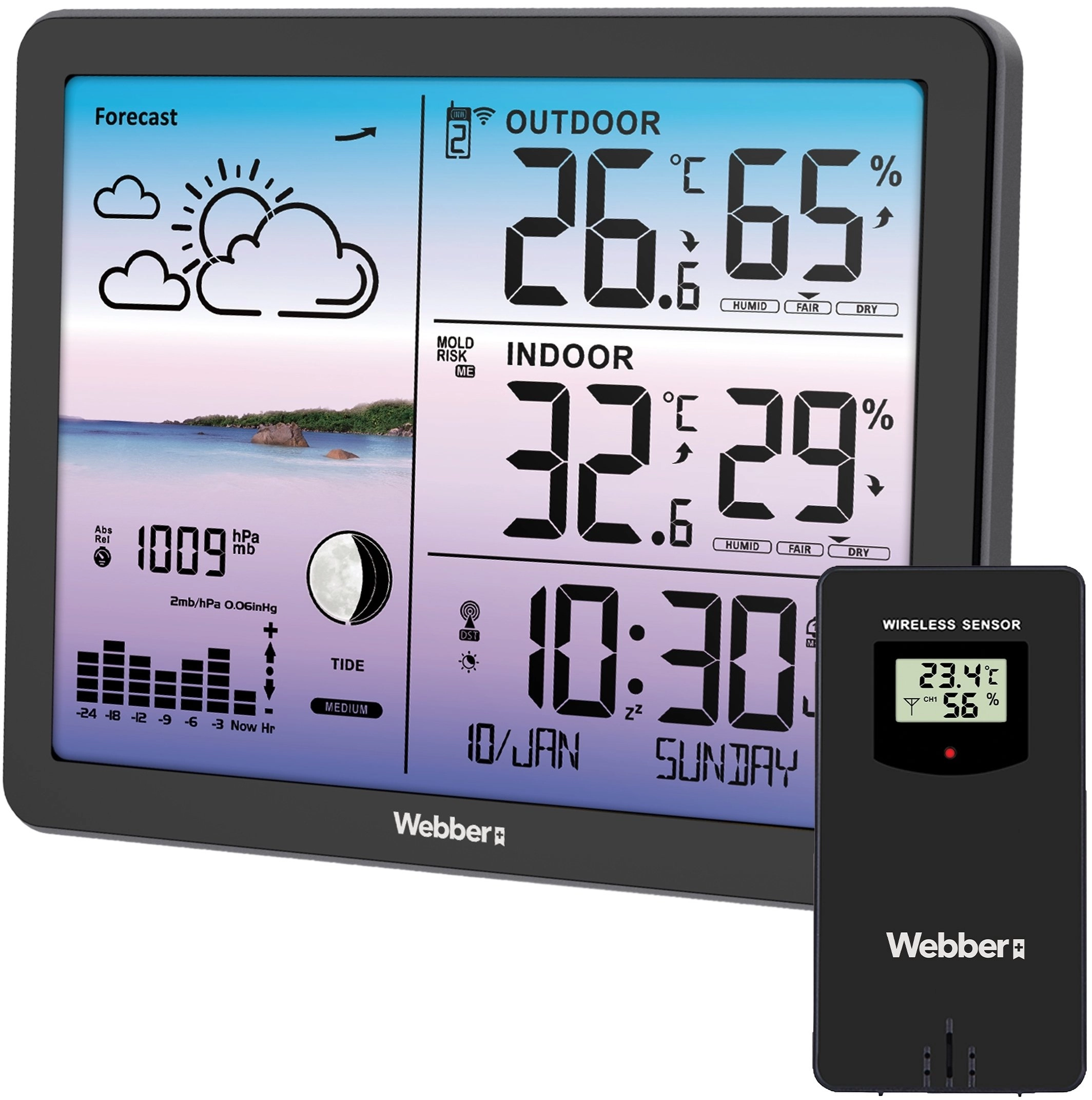 Webber WEATHER STATION WEBBER WS305C WIRELESS