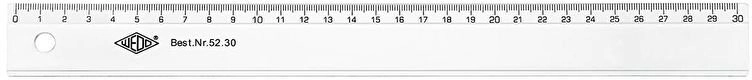 WEDO Ruler 30 cm Synthetic material