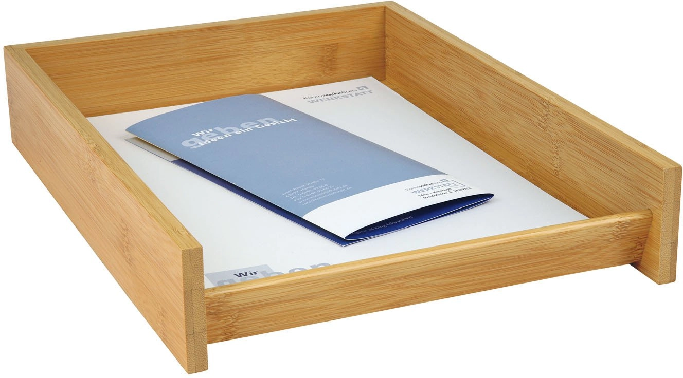 WEDO letter tray A4 bamboo stackable