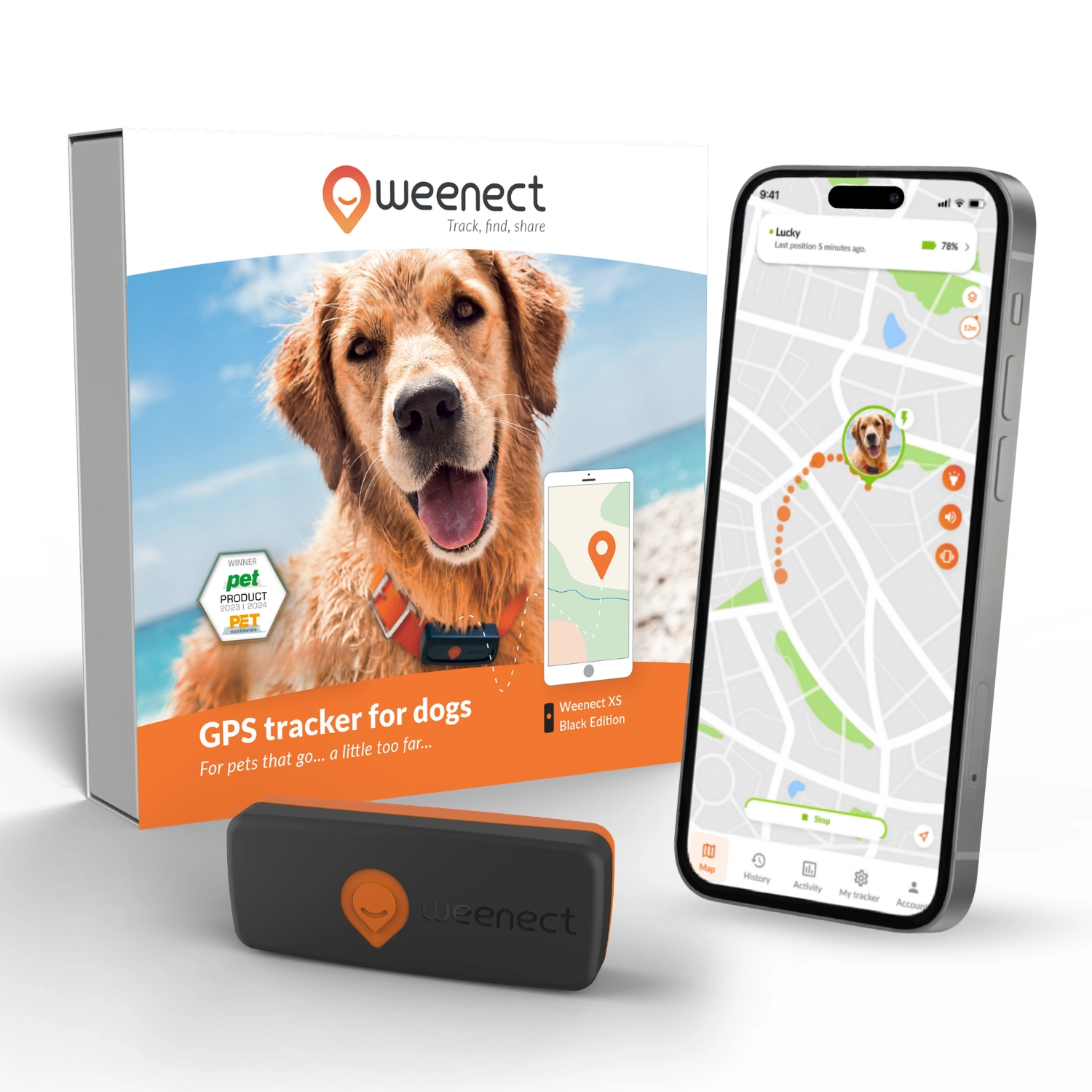 Weenect Dog XS Black edition –