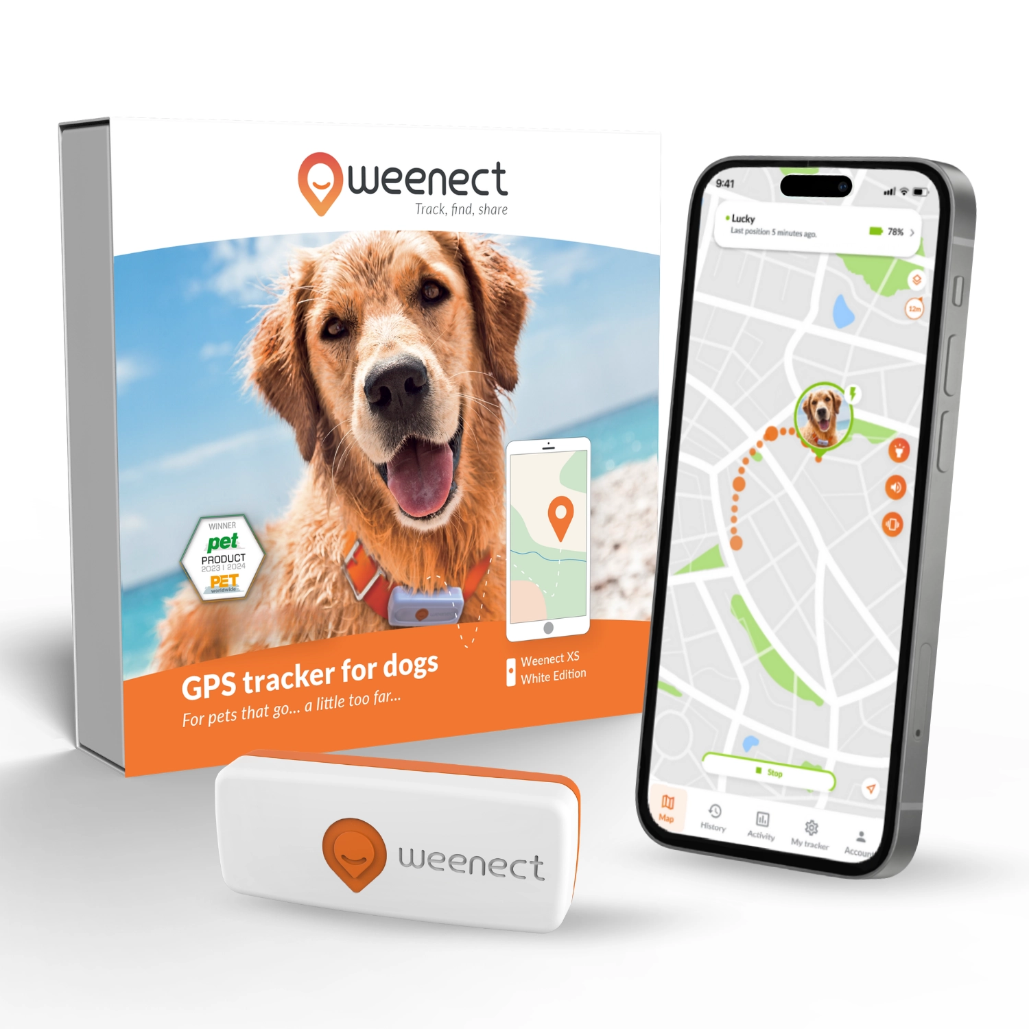 Weenect - Dog XS White edition