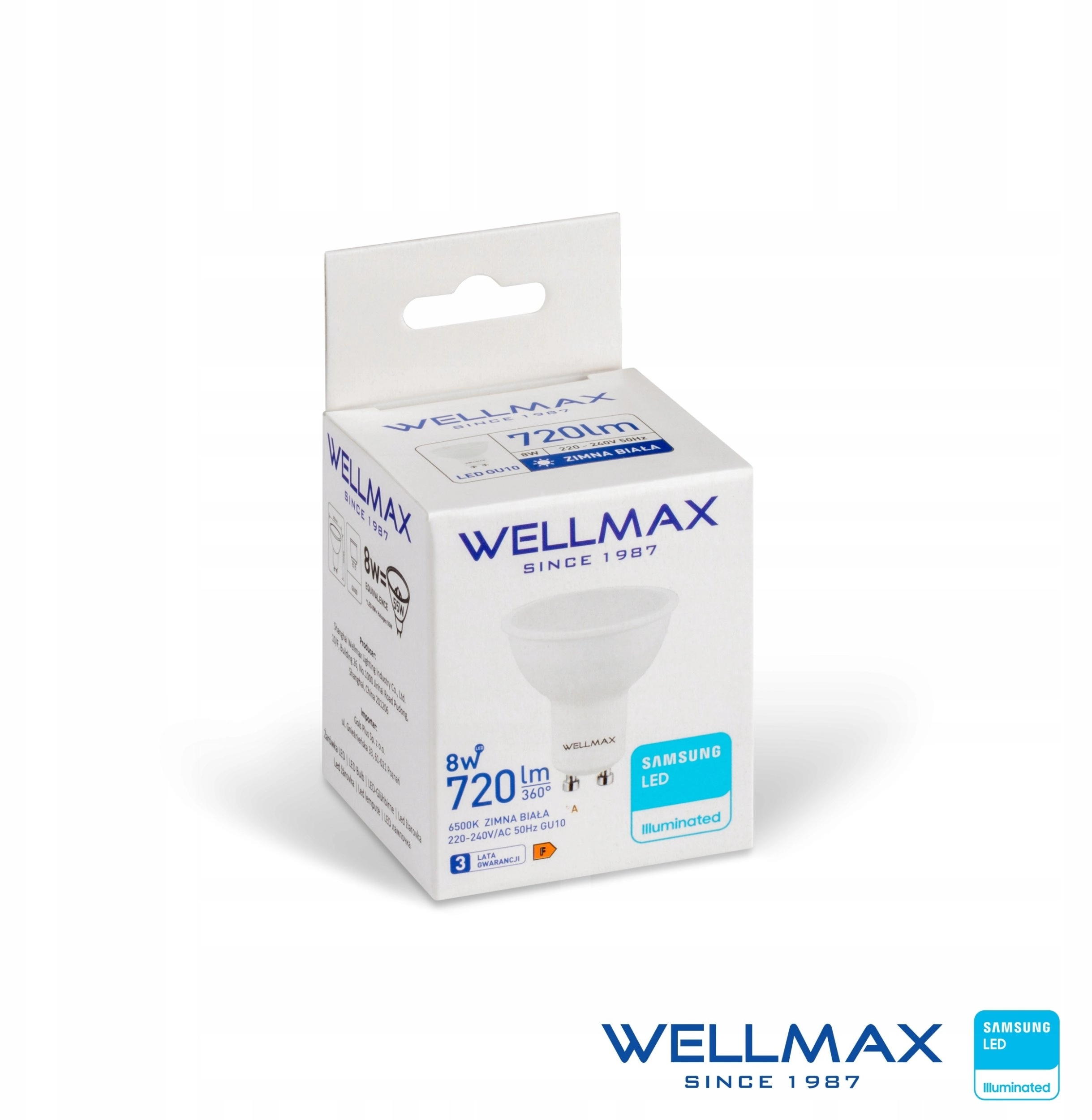 LED bulb 8W GU10 720 lm