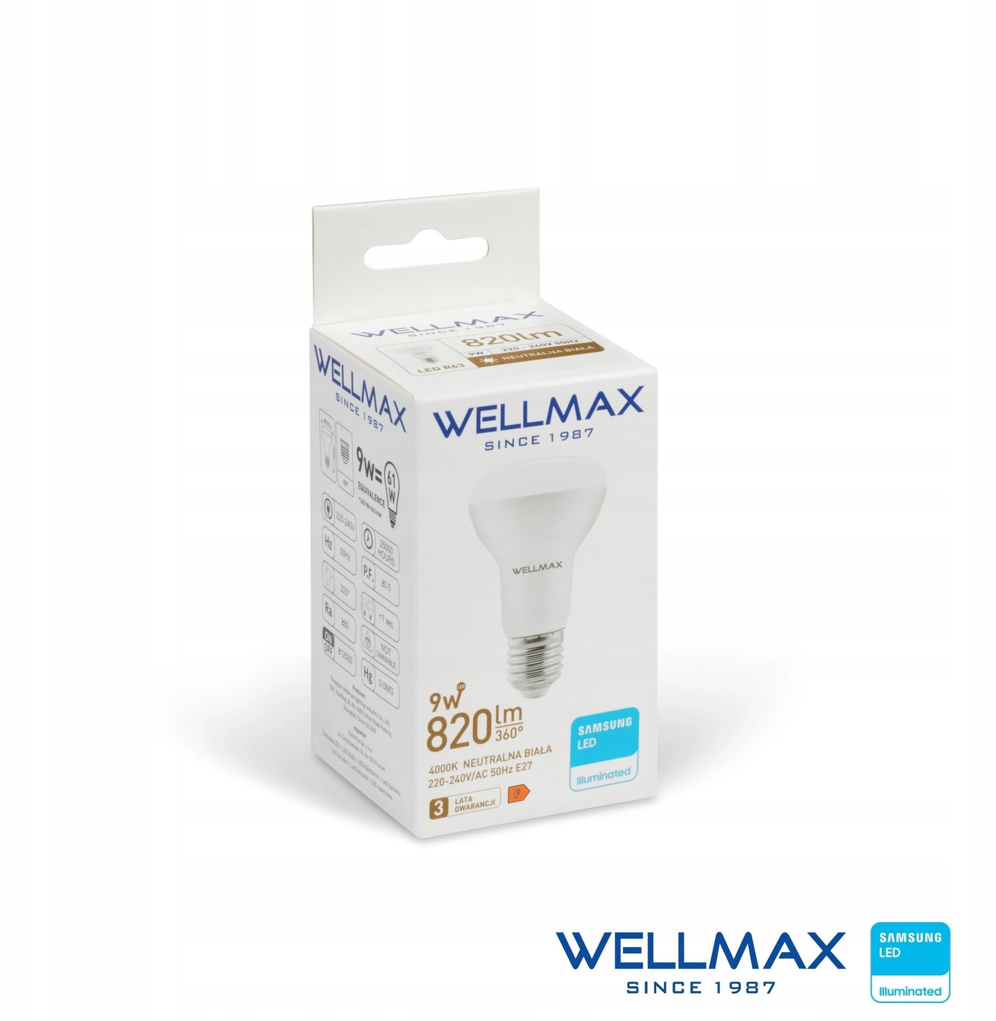 Wellmax LED Bulb R63 E27 9W