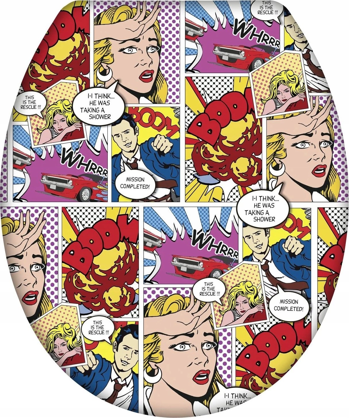 Deska bidetowa Wenko Deska sedesowa Pop-Art