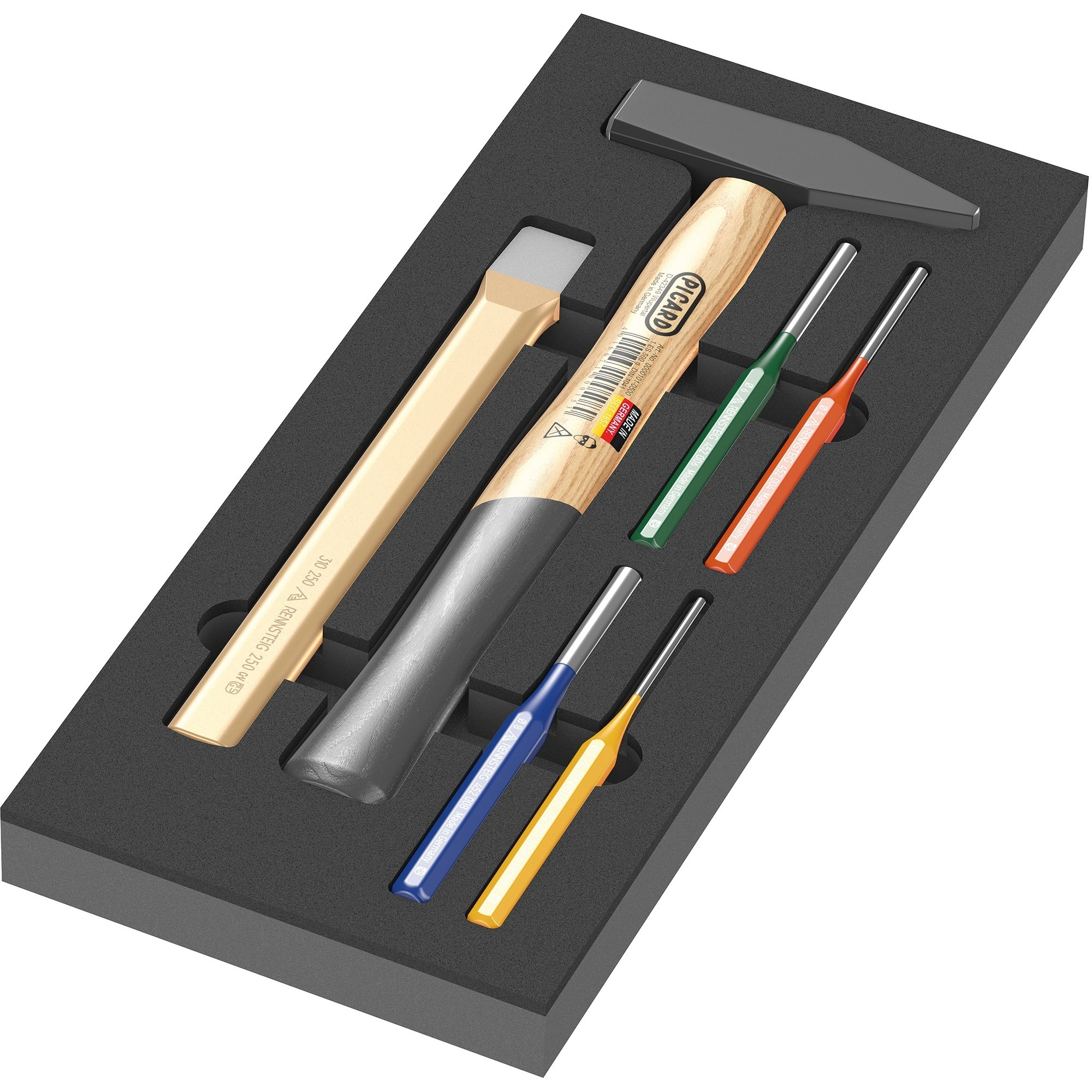 Wera 9782 foam insert hammer set