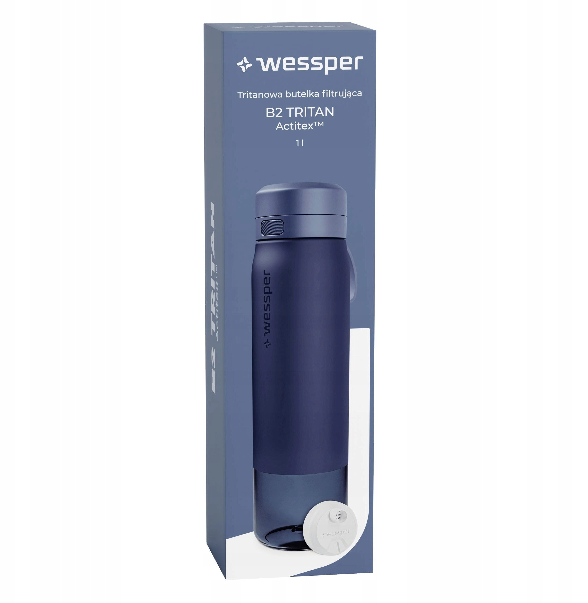 Wessper B2 TRITAN Actitex™ filter bottle