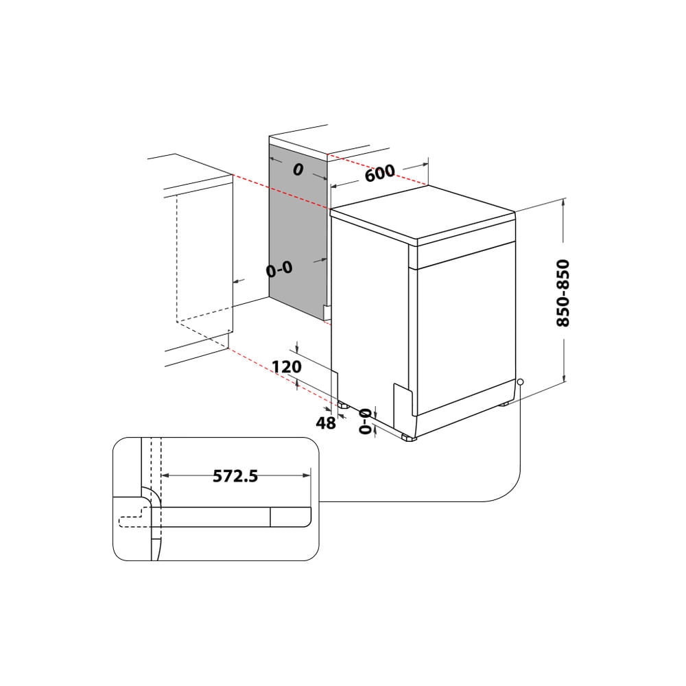 Whirlpool WFC 3C26 PF X Brīvi novietots 14 vietas E