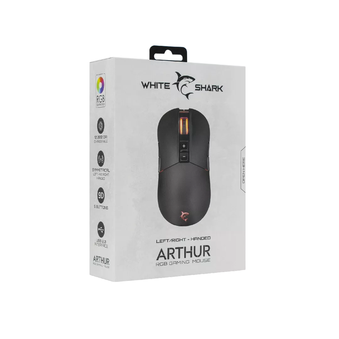 White Shark ARTHUR mouse Gaming Ambidextrous
