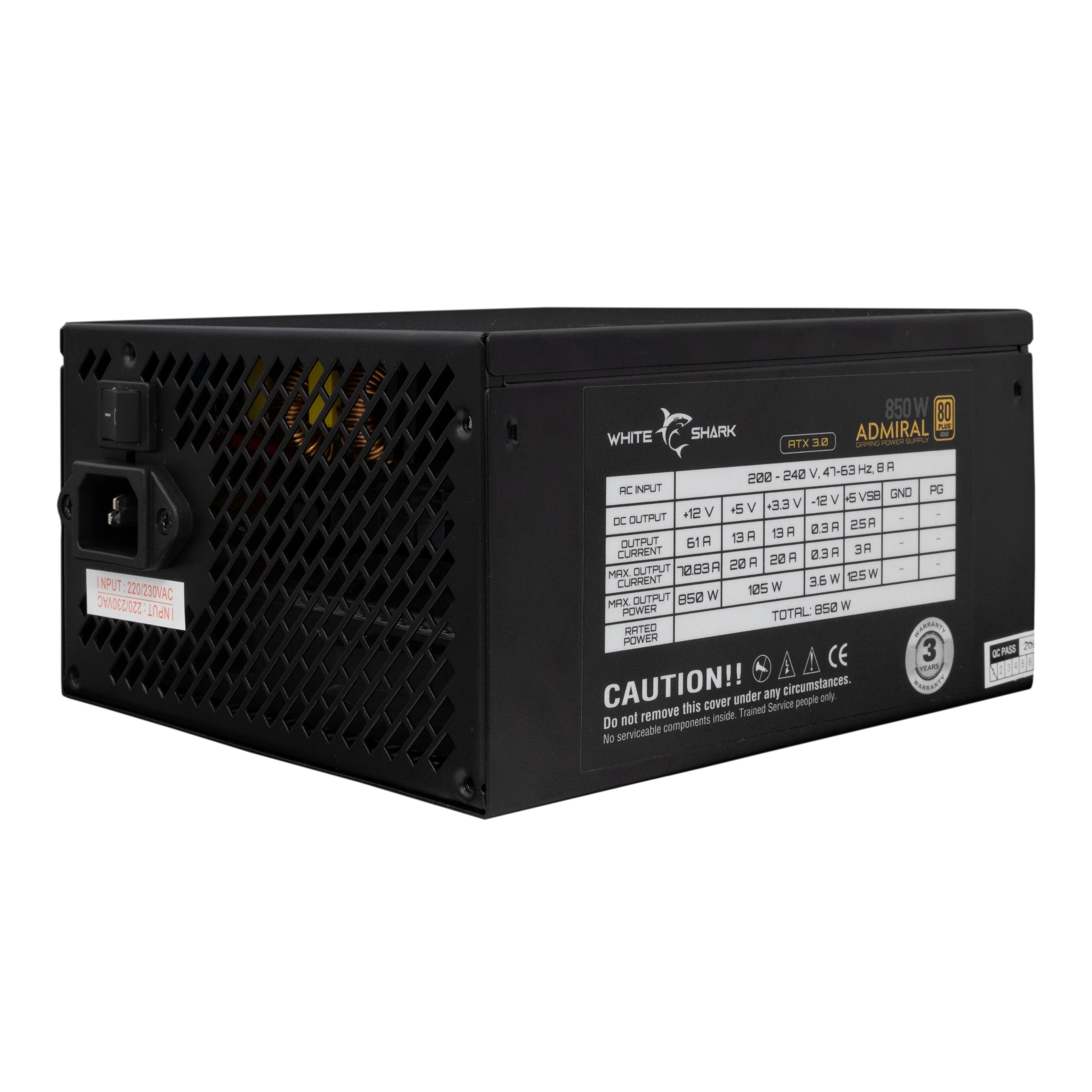 White Shark GPSU-850W Admiral 850W 80+