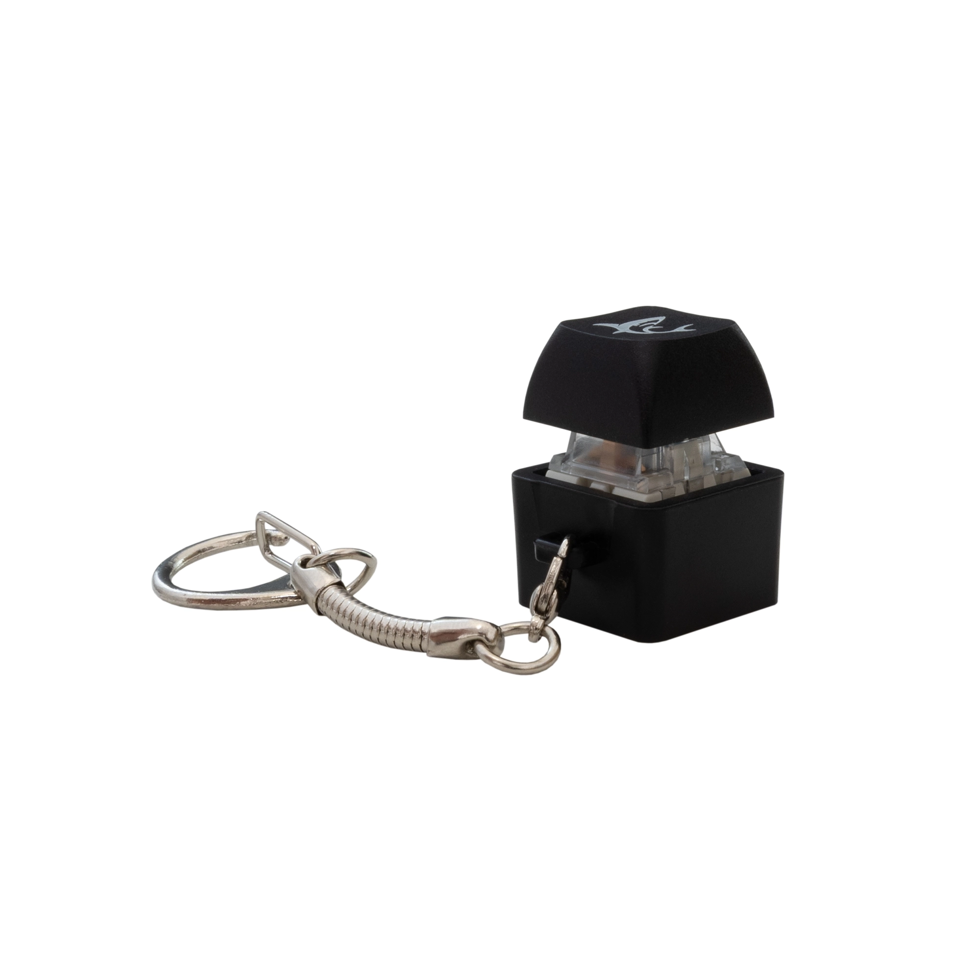 White Shark Keychain Promo Black Mechanical