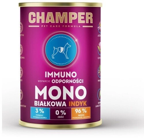 CHAMPER Immuno Turkey - wet dog