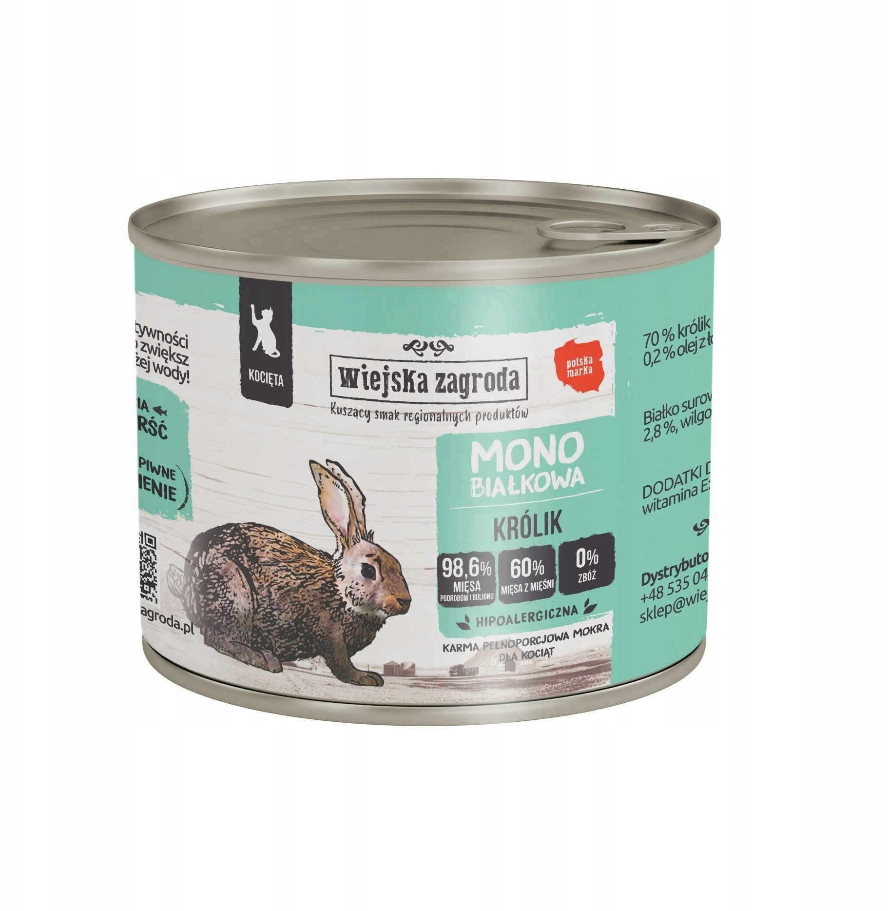 WIEJSKA ZAGRODA Rabbit monoprotein for kittens