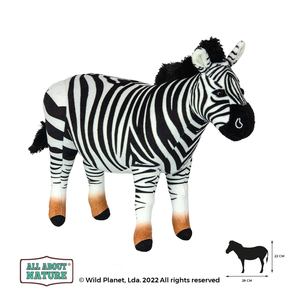 Wild Planet Plush Toy Zebra All