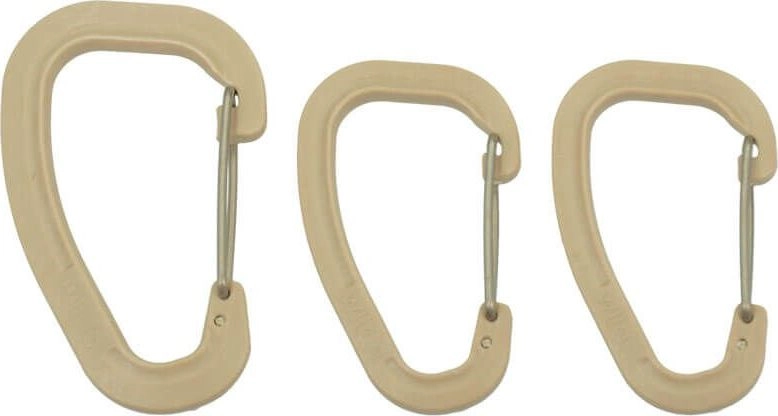 Wildo WILDO Carabiner 3 pcs. Coyote