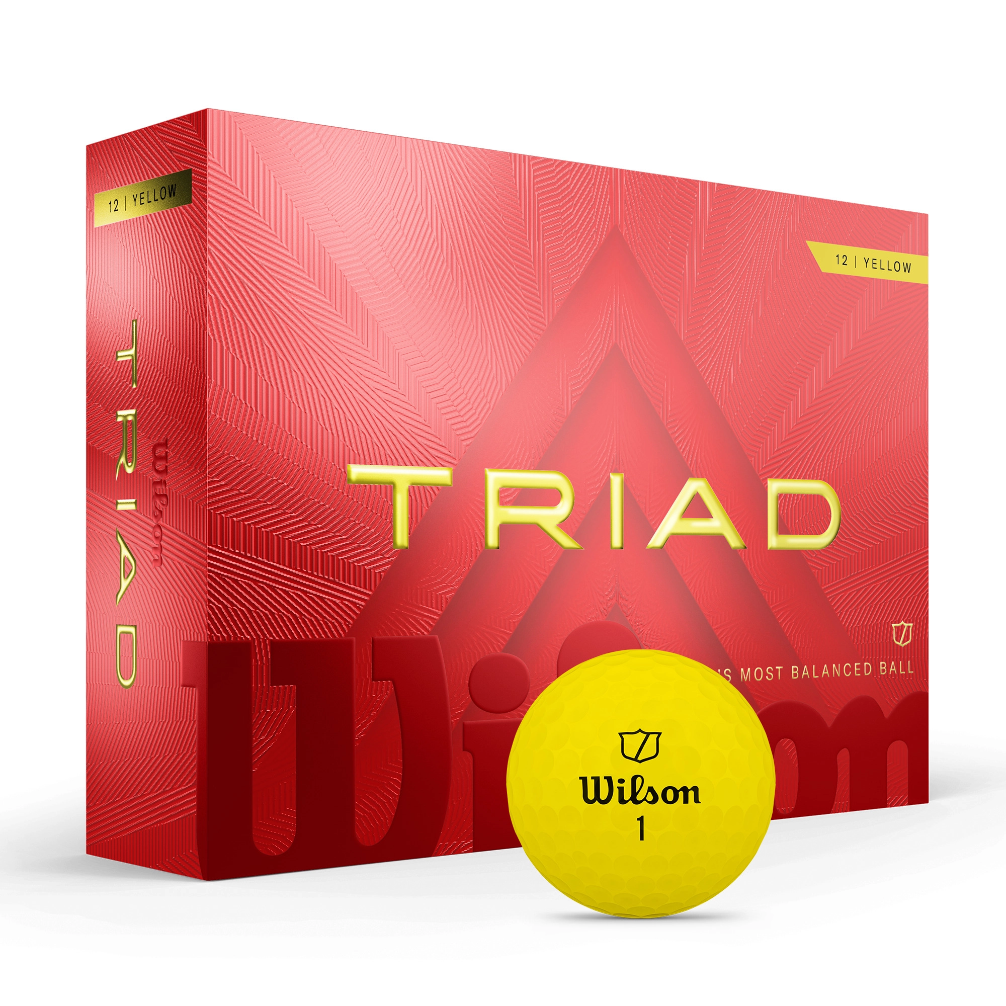 Wilson - Triad Golf Ball Yellow