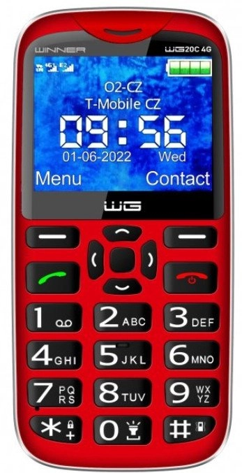 WINNER GROUP WG20C 4G PHONE RED