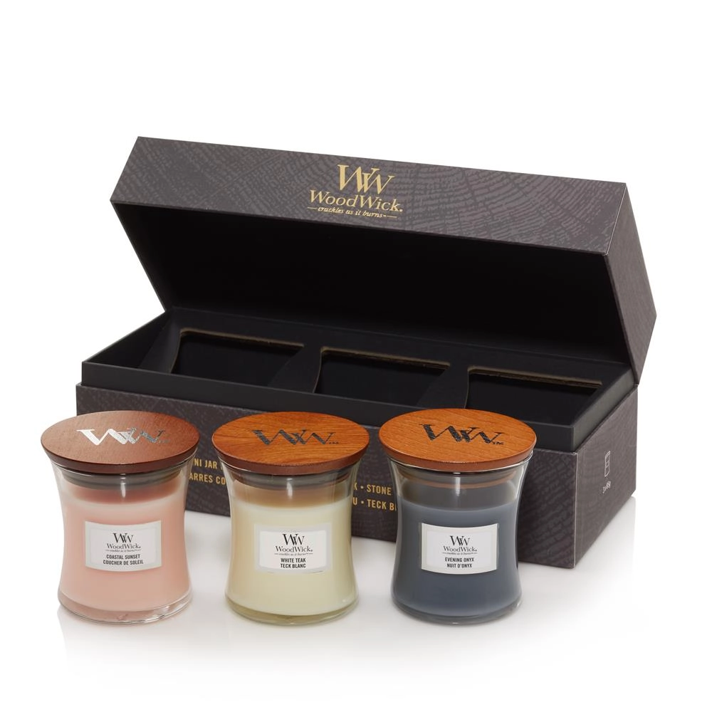 WoodWick Mini Jar Floral Giftset wax