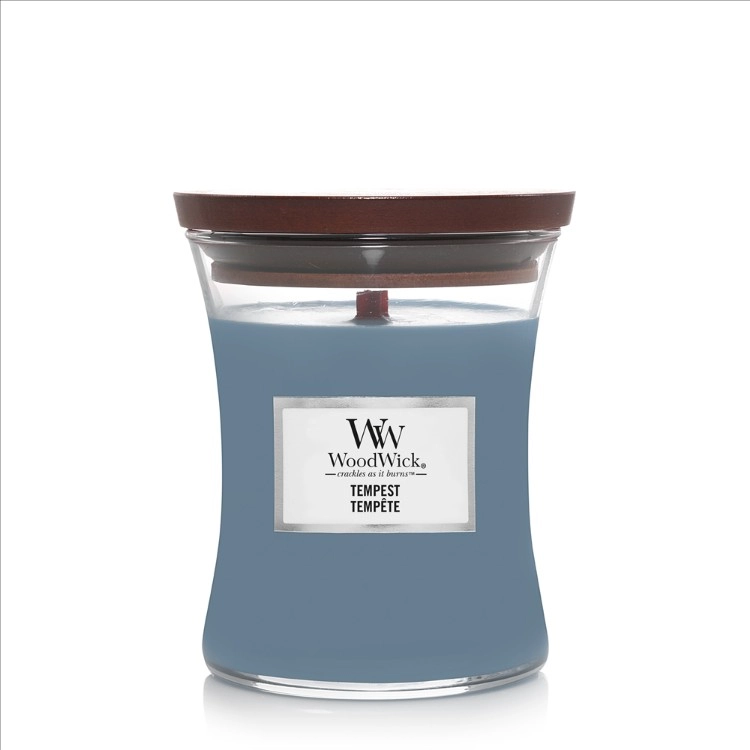 WoodWick Tempest wax candle Round Blue