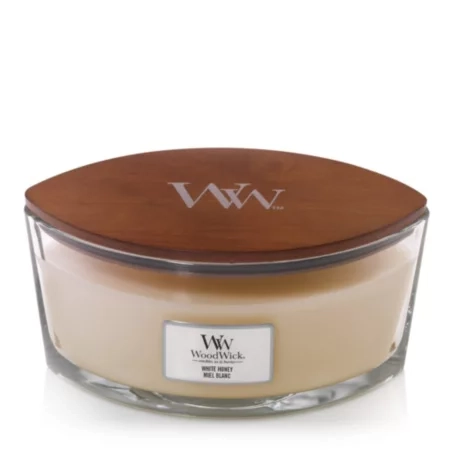 WoodWick White Honey wax candle Ellipse