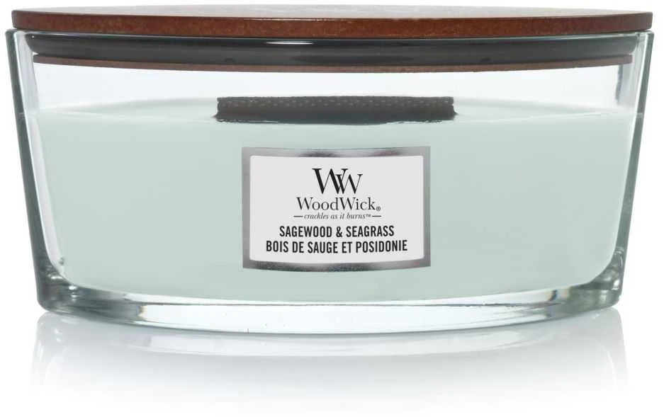 Woodwick Sagewood  Seagrass Scented Candle 453