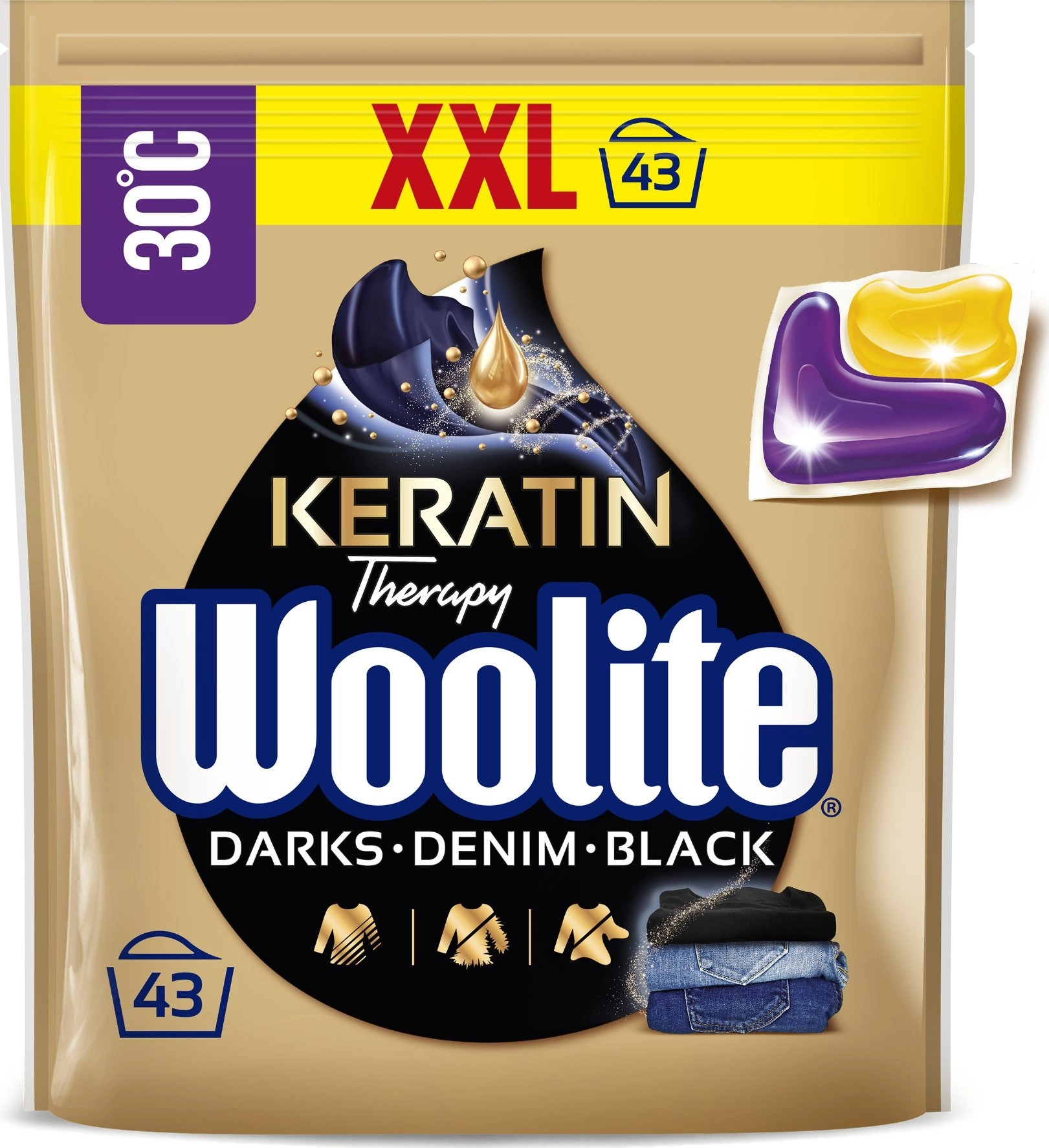 Woolite Capsules with keratin for washing
