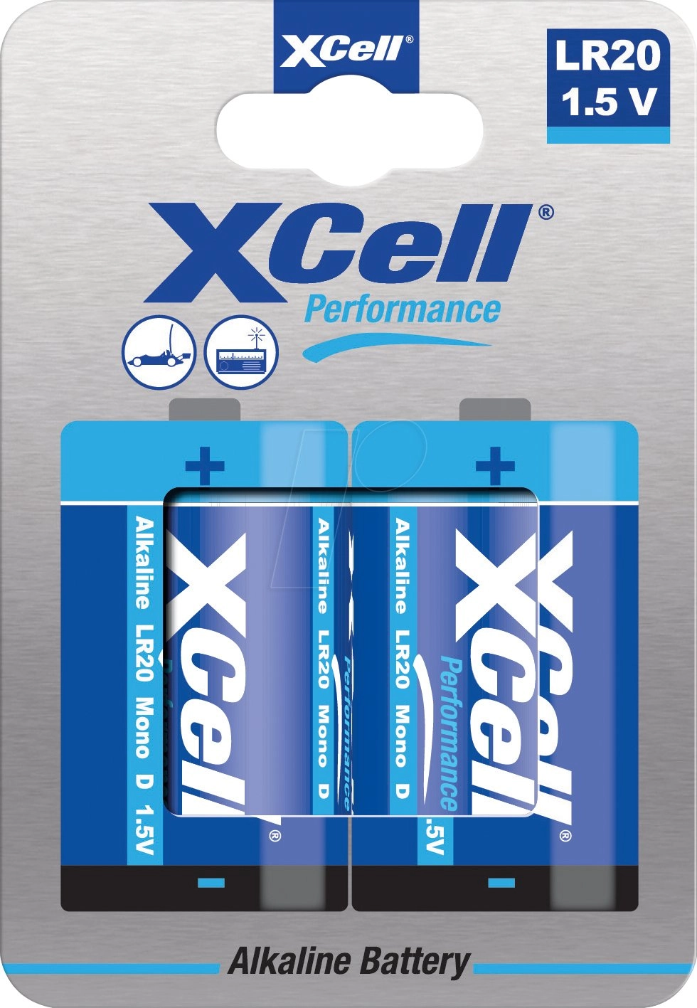 XCell Batterie Performance Alkaline LR20 Mono