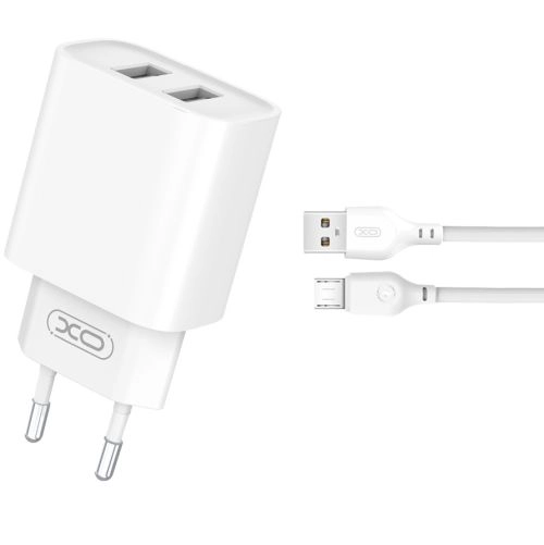 XO CE02C Mobilo telefonu lādētājs 2xUSB