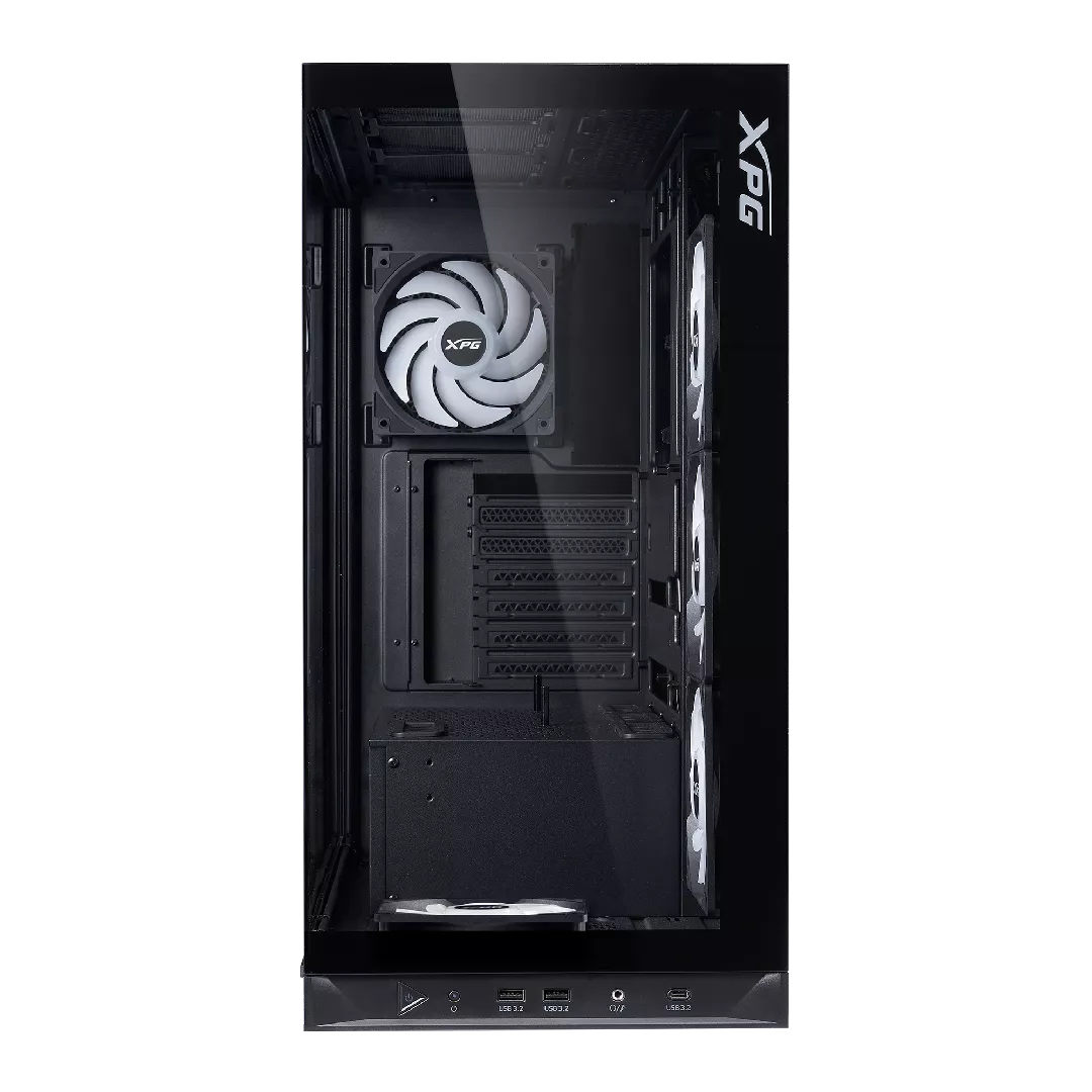 XPG IEVADS X BTF MID- TOWER-CASE melnais