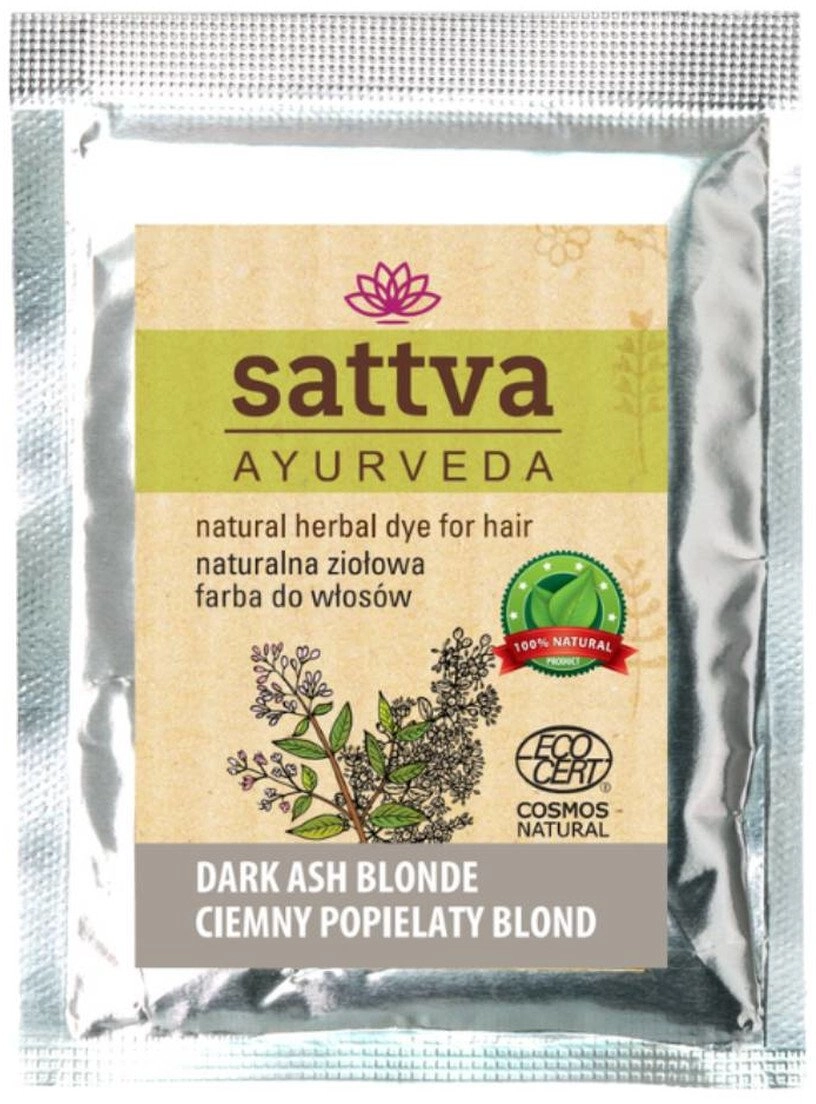 SATTVA_Ayurveda henna hair dye dark ash