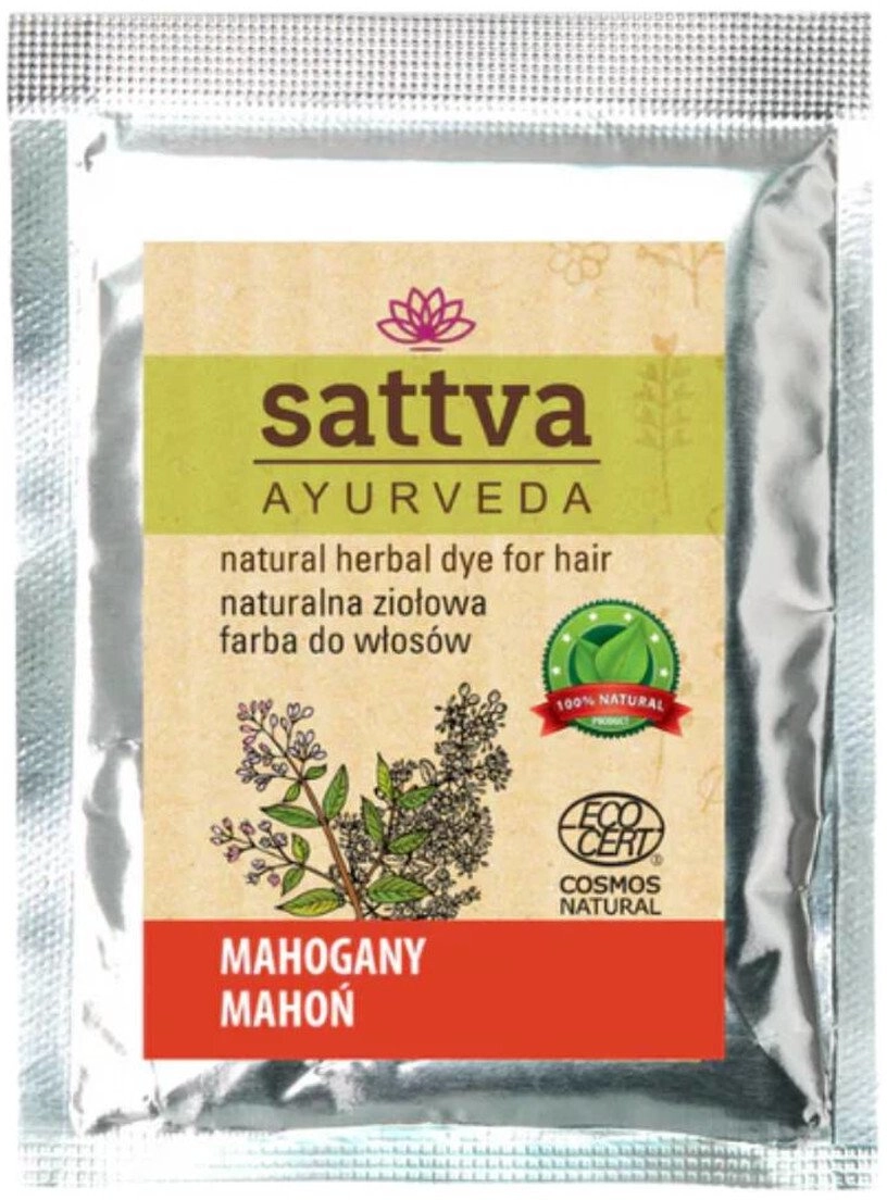 SATTVA_Ayurveda herbal hair dye mahogany 10g