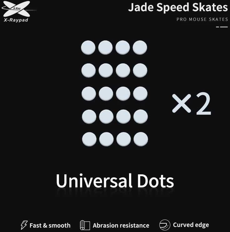 X-Raypad Jade Skates Universal Dots White