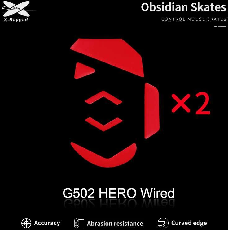 X-Raypad Obsidian Skates Logitech G502 Hero